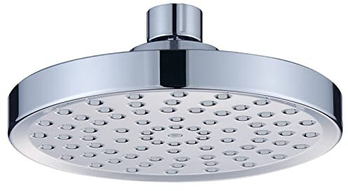 Rainfall Shower Head,High Pressure Rain Shower Heads,6-inch Luxury Modern Chrome Fixed Shower Head,Adjustable with Rain Overhead Shower Head