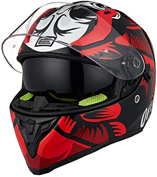 ORIGINE Integralhelm Motorradhelm mit Doppelvisier ECE Zertifizierung
