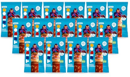 Smileat TRIBOO Snack de Fruta Arándano y Manzana +15 Meses, Pack 15 × 25 g