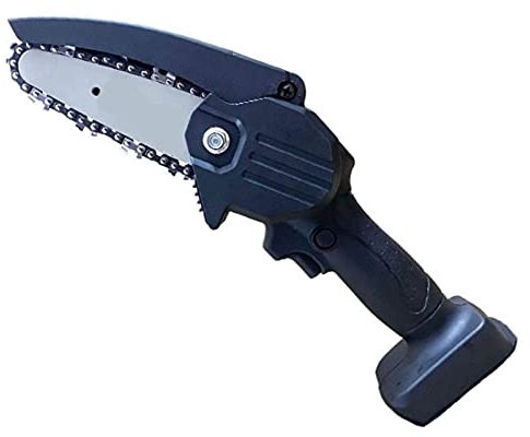 HODAGES Power Electric Chain Saw, 24V Portable Electric Pruning Saw, Rechargeable Small Woodworking One-Handed Electric Saws, Garden Logging Mini Brushed Chain Saw mini chainsaw