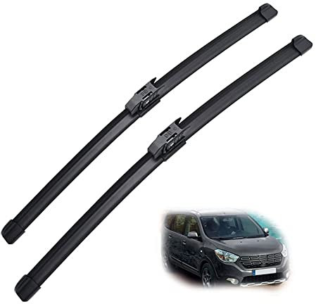 NINAI Car Front Windshield Wiper Blades for Renault Dacia/Lodgy 2016-2022, Windscreen Wiper Blades Wiper Arm Brushes Cutter Window Wiper Wipers Accessories