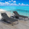 YITAHOME Lettino da Sole Pieghevole Set di 2 Lettino da Spiaggia Regolabile in 4 Posizioni, Lettino Prendisole con Poggiatesta e Tasca Capacità di Carico 300lbs per Giardino, Spiaggia, Campeggio, Nero