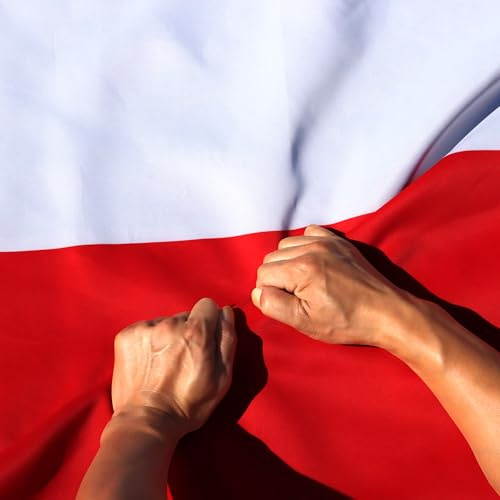 Anley Bandera de Polonia de 3 capas de doble cara a prueba de desgarros, 3x5 pies, cabecera de lona y resistente a las arrugas, las banderas de la República de Polonia más fuertes y duraderas