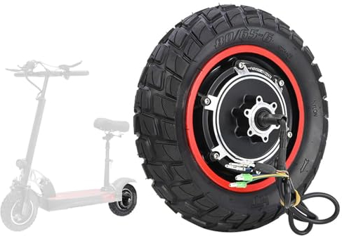 Sunydog E Scooter Reifen Motor,10 zoll 48V 500W E Scooter Motor für Kugoo M4/M4PRO Elektroroller 10 Zoll Aufblasbarer Reifen Hinterradmotor
