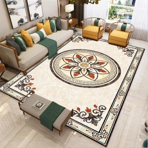 Kunsen Teppich Gamer Moderne geometrische Symmetrie, kurzer Fleece-Komfort Rug Mehrfarbig Flickenteppich teppich100X160CM