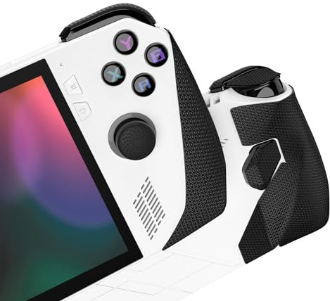 playvital Stickers Grips pour ROG Ally Console avec Capuchon Joystick & Skin Gâchette & Autocollants Protection Bouton Arrière,Accessoires Manette pour ROG Ally Antidérapant-Noir