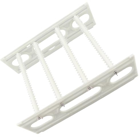 KIMISS Support de Séchage de Disques Vinyles, Grande capacité, en Plastique ABS, Conception en Dents de Scie, Support de Stockage pour Disques Vinyles Séchés, Nettoyeur à Ultrasons