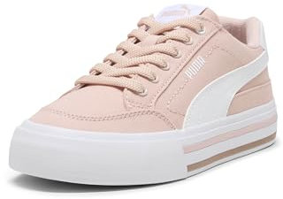 Puma Women's Court Classic Vulc Sneaker, Rose Quartz-Puma White, 8.5