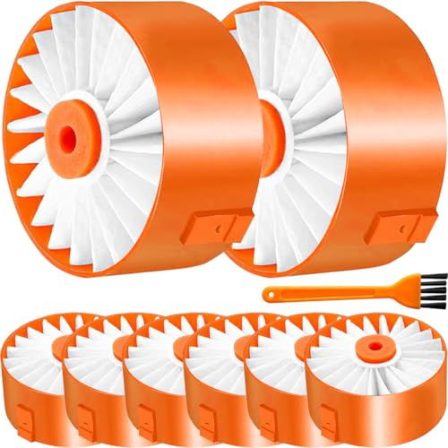 EATBALE 8 Pack BSV2020G Filter for BLACK + DECKER BSV2020 BSV2020G BSV2020WAPB Wireless Vacuum Cleaner Accessory, Replaceable Pleated Main Filter with Cleaning Brush