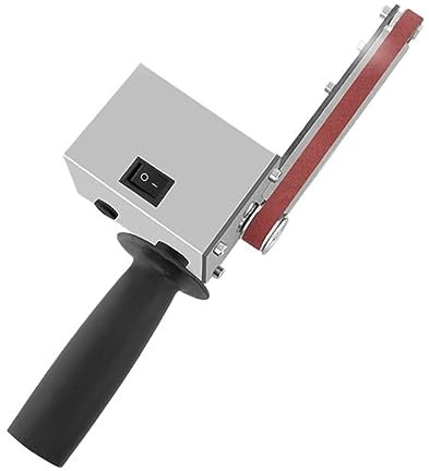 Smerigliatrice da banco, levigatrice a nastro, Levigatrice a nastro elettrica Smerigliatrice angolare Mini levigatrice elettrica fai-da-te Utensili for lucidatura 330x10MM Nastri abrasivi per affilare