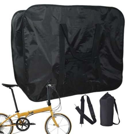 scyca Zusammenklappbare Fahrradtasche, Fahrrad-Reisetasche - Fahrrad-Transportkoffer | Fahrradtransport-Aufbewahrungskoffer, faltbarer, stabiler Aufbewahrungsbehälter für Versand, Reisen