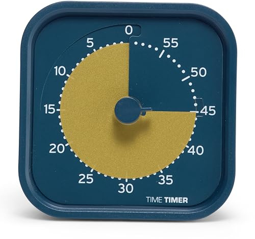 Time Timer Mod - Home Edition - Compte à rebours visuel individuel de 60 Minutes pour TDAH, adultes, étudiants et Pomodoro Avec fonctionnement silencieux (Metallic Midnight)