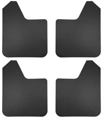 HPZPRPCEW 4 Pezzi/Set Rally Sport Paraspruzzi Universali Paraspruzzi Parafanghi Anteriori Posteriori per Pick-up Auto SUV Van Truck(Nero)