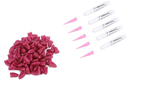 Qukaim Hundepflege-Zubehör, weiche PVC-Nagelabdeckung, 100 Stück, Kristallrosa, Größe XL, rutschfeste Pfotenkrallenkappe, Hundepflege-Zubehör, wasserdichtes Haustier-Sofakissen