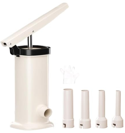 Máquina manual para embutidos, máquina para embutidos, máquina de embutidos, máquina portátil para rellenar rápidamente carne, relleno de salchichas para la cocina, con 4 tubos de llenado en