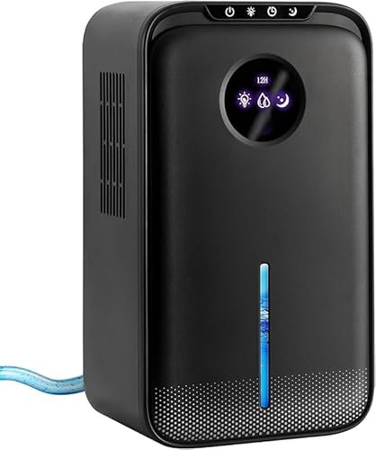 Dehumidifiers for Home, 2.5L Water Tank Small Dehumidifier With Drain Hose for Drying Clothes with 8-12-25HTimer Sleep Mode and Auto Shut Off Defrost,Quiet Dehumidifiers for Bathroom Bedroom Closet RV