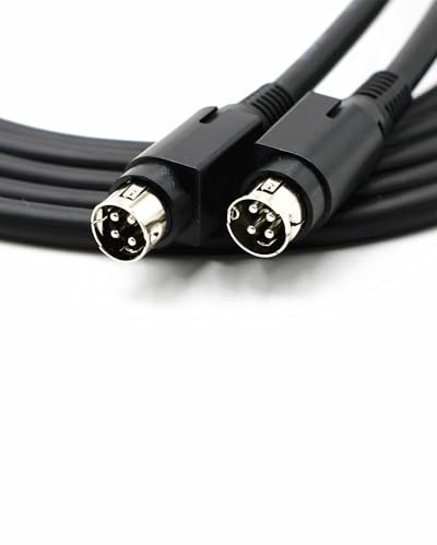 Compatible with HiVi-Swan D100 & Edifier R1700BT/R1850DB Master-Slave Speaker Cable, 4-Pin High-Flex Pure Copper Audio Cable, Dual-Shielded Interconnect Wire – Lossless Audio Transmission (6.56ft)