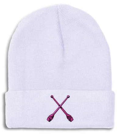 Speedy Pros Beanies for Men Gymnastics Clubs Skull Cap Winter Hats Women Acrylic One Size White Design Only