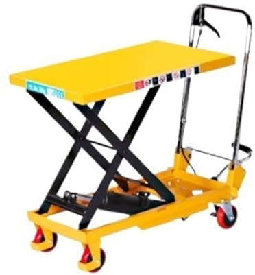 HeavyDuty Electric Hydraulic Scissor Lift Table500kg Capacity Portable Trolley for Warehouse & WorkshopVersatile Material Handling Solution