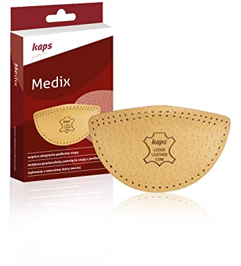 Kaps Soporte Longitudinal para el Puente del Pie Hombre Mujer - Plantillas para Zapatos de Medix Hechas con Piel de Oveja para la Almohadilla de Soporte del Puente y Alivio del Dolor (38-40 EUR)