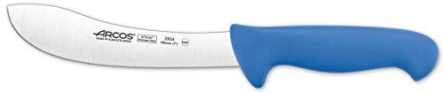 Arcos Serie 2900 - Caja 6 uds Cuchillo Despellejador - Hoja de Acero Inoxidable NITRUM de 190 mm - Mango inyectado en Polipropileno Color azul (6 UDS)