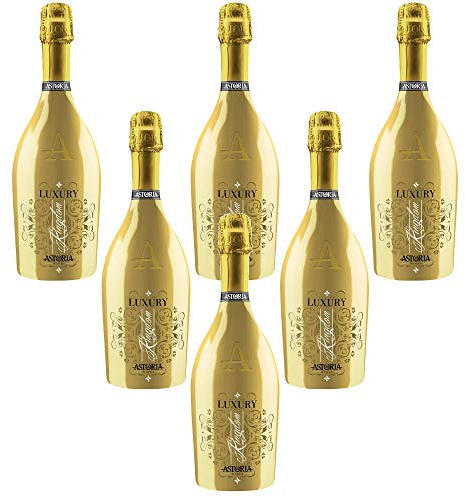 Sekt Spumante Cuvée LUXURY GOLD dry Astoria Italienischer Sekt (6 flaschen 75 cl.)