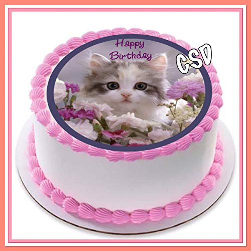 Tortenaufleger Katze 02, Zuckerpapier, Tortenbild, Geburtstag