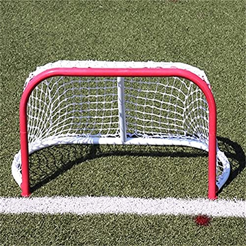 llxyzrzbhd Fußballtore Fussball Tor Faltbares Tor Tragbares kleines Eishockey-Tornetz Mini-Rollschuh-Roller-Eistor Tragbares Fußballtor Hockey-Eishockey-Tor 827(Color:Red;Size:80x50x50cm)