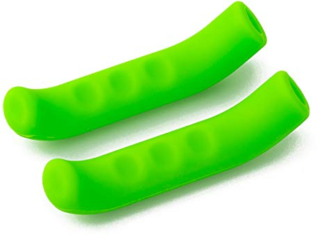 PAXLAMB Brake Grip Cover Bike Brake Lever Protection Cover Silicone Soft Anti-Slip Brake Handle Sleeve Bicycle Brake Levers for Mountain Road Bike 1 Pair (Green)