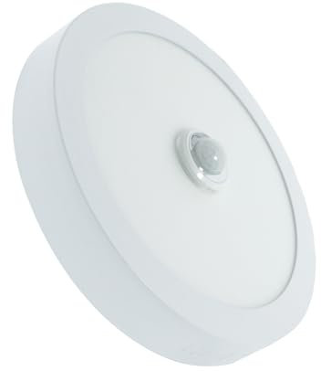 M Ledme - Panel de Superfície Circular Serie Sensor Light 18W, 1800LM Color 6000k Frío, gran ángulo de luz, IP20, Aluminio/PC. Ideal para oficinas, cocina, baño. Fácil de instalar LM5571.