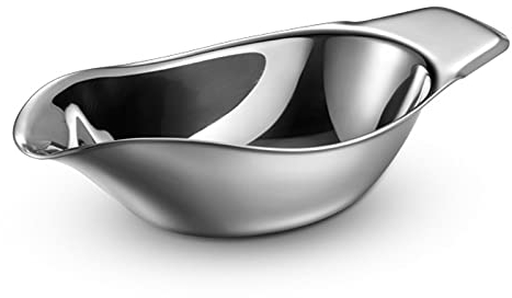 Saucière ， Saucière 220 ml Saucière, Saucière crémeuse en acier inoxydable, utilisée for la sauce au poivre noir, la vinaigrette, la bouteille d'assaisonnement en forme de récipient