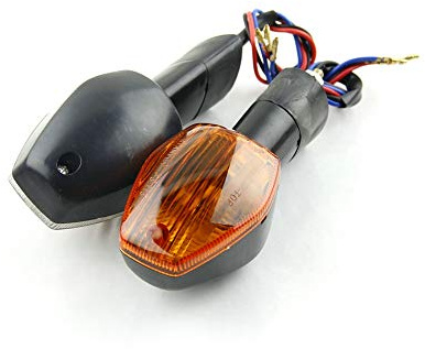 UnbiT Blinker Motorrad Motorrad Blinker Lichter Indikatoren Passend for Honda CBR600 F4i/F5 CBR1000 RR CBR600 CB900 Hornet 919 CB900 CB400 05-up CB1300 Motorrad Blinker (Color : Orange)