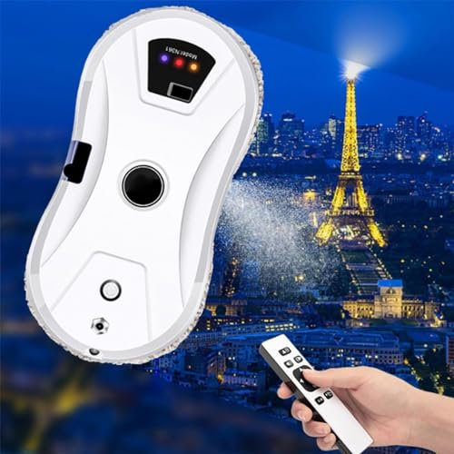 XARONF Window Cleaner Robot, Electric Glass Cleaning Robotic,5600pa Vacuum Suction&Multiple Safety Guarantee, for Indoor Outdoor High Windows