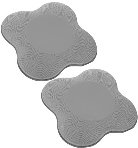 GOOHOCHY 2 Coussins de Genoux de Yoga en Tpe, Antidérapants et Rembourrés, Protection des Genoux pour Routine de Gym et Yoga