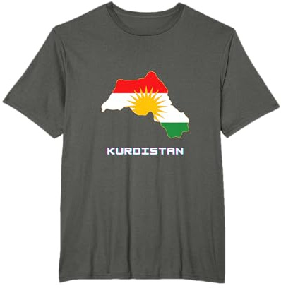 Kurdistan Map Flag - bzhi kurdo kurdistan T-Shirt