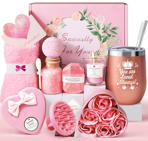 LIVEHITOP Geschenke für Frauen, Geschenk Freundin Geburtstag | Geburtstagsgeschenk für Frauen Mama, Schwester, Beste Freundin Geschenkset 18 40 50 70 Geburtstag