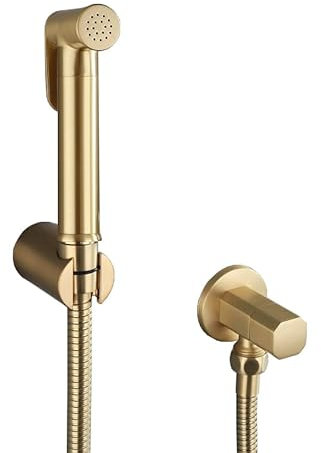PulvéRisateur De Toilette Pour Bidet Or Brossé Eau Froide Kit De PulvéRisateur De Bidet Douchette Toilette Wc Laiton Or Brossé un