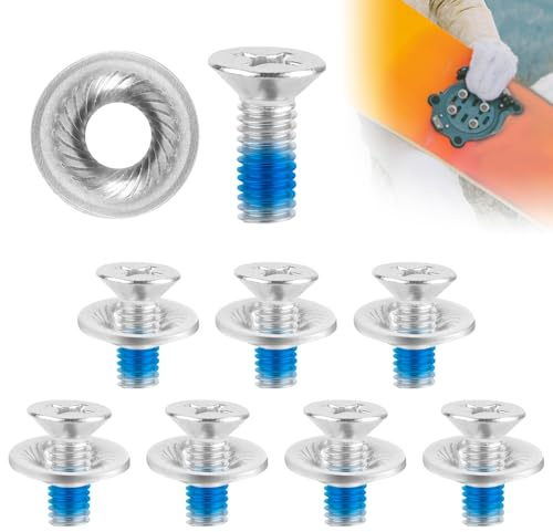 8pz Set di Viti per Attacchi da Snowboard, Set di Viti di Ricambio per Attacchi da Snowboard e Sci Viti di Montaggio per Attacchi da Wakeboard per Sci Sport All'Aria Aperta