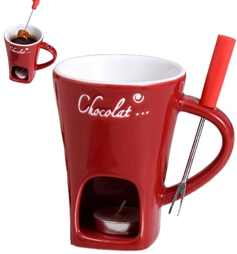genusstasse,genuss tasse schokolade schmelzen,Fondue Für Schokolade Und Käse,Chocolate Fondue Mug,Sweet Fondue Cup,Mug for Melting Chocolate,Schokofondue Fondue Schokolade,Schokoladenfondue Becher