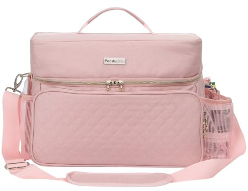Bolsa organizadora de pintura acrílica y pinceles, estuche de transporte compatible con Apple Barrel, Shuttle Art, suministros de arte Caliart, incluye soporte desmontable para pinceles de pintura