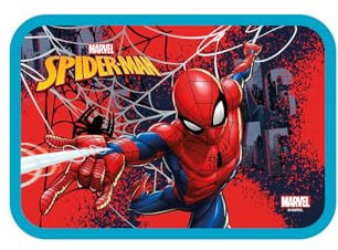 Seven PORTAMERENDA per alimenti in acciaio inox SPIDERMAN (Rosso)