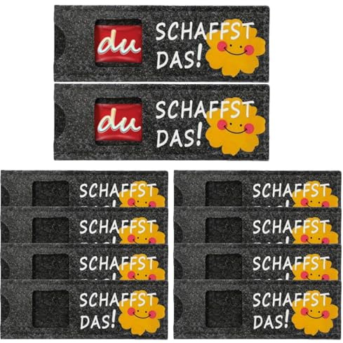 Fgdui 10CPS Felt Covers for Chocolate without Chocolate Teacher Gift Thank You Duplo Verpackung Du Bist Educator Farewell Gift for Christening, Christmas, Colleagues Team