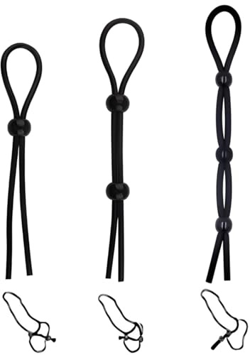 3 Juguetes Eróticos Anillos de Pene Masculino, Anillo Erección de Silicona Pene para Sexo más Fuerte y Duradera, Cock Ring que Mejora el Placer, Juguetes Sexuales de Adulto en Pareja y Hombre