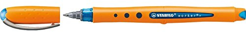 Tintenroller - STABILO worker+ - fein - Einzelstift - blau