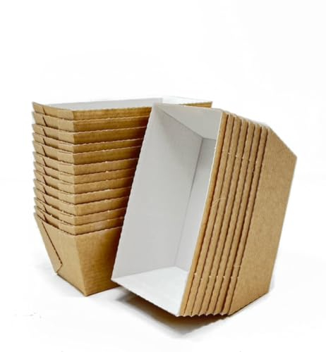 Bakery Direct 50 MINI LOAF Card Bake-in Disposable Paper Moulds FREEPOST