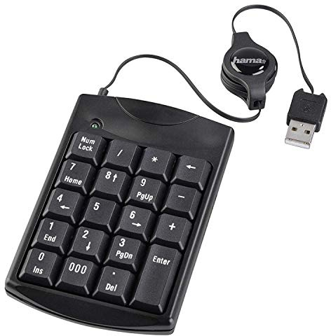 Hama Slimline SK140 tastierino numerico, colore: nero