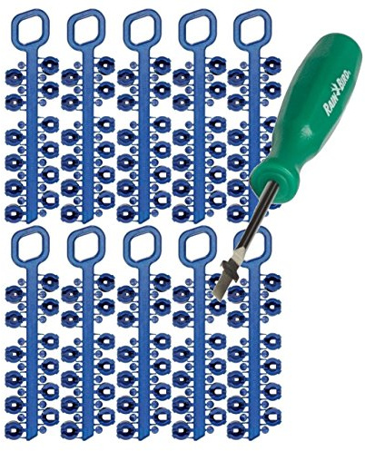 Rain Bird Rotordüsen der Serie 5000, 10er-Pack: 5000RCTREE 5000, 5004, 4252NZLPK, 42SA+, 52SA, 42SA Serie Düsenbäume Bundle mit Rotorwerkzeug-Schraubendreher.