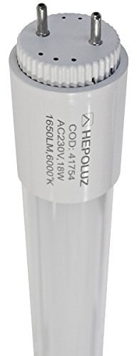 Hepoluz 41754 - Tubo led cristal 18w t8 120cm 6000k