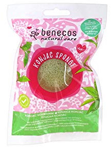 Benecos - natural beauty 94359 Esponja konjac - té verde - 100% biodegradable