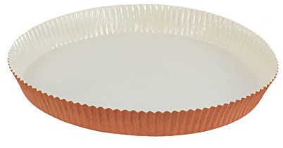 Novacart Optima Round Paper Baking Mold 9-1/2 Bottom Diameter x 1-1/8 High - Pack of 30
